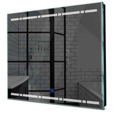 Specchio LED Quadrato | Pulsante touch | Luce bianca fredda - Reyze Serie Minimal Modello 3